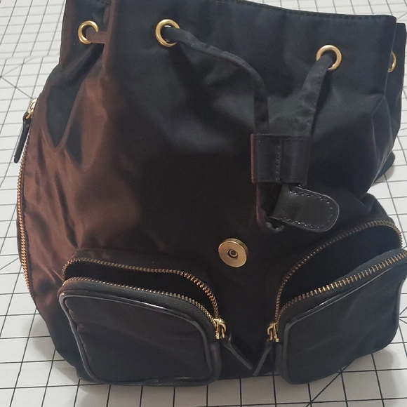 GUESS Black Backpack with Gold Accents main image 9